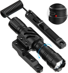Feyachi 1500 Lumen LED Tactical Flashlight Rechargeable IPX7 Protection 4 Modes Weapon Light Picatinny Rail Flashlight Included with Pressure Switch(Molk-FL34) feyachi Default Title Default Title-