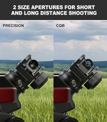Feyachi 45 Degree Offset Iron Scopes Flip Up Fiber Optics BUIS Rapid Transition Backup Front and Rear Iron Scope Set feyachi Default Title Default Title-