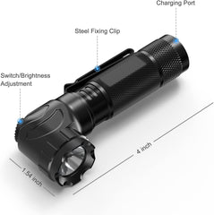 Feyachi FL46 Right Angle Flashlight - Waterproof Tactical Torch