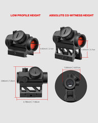 Feyachi V30 Red Dot Sight - Auto On/Off Co-Witness Mount feyachi Default Title Default Title-
