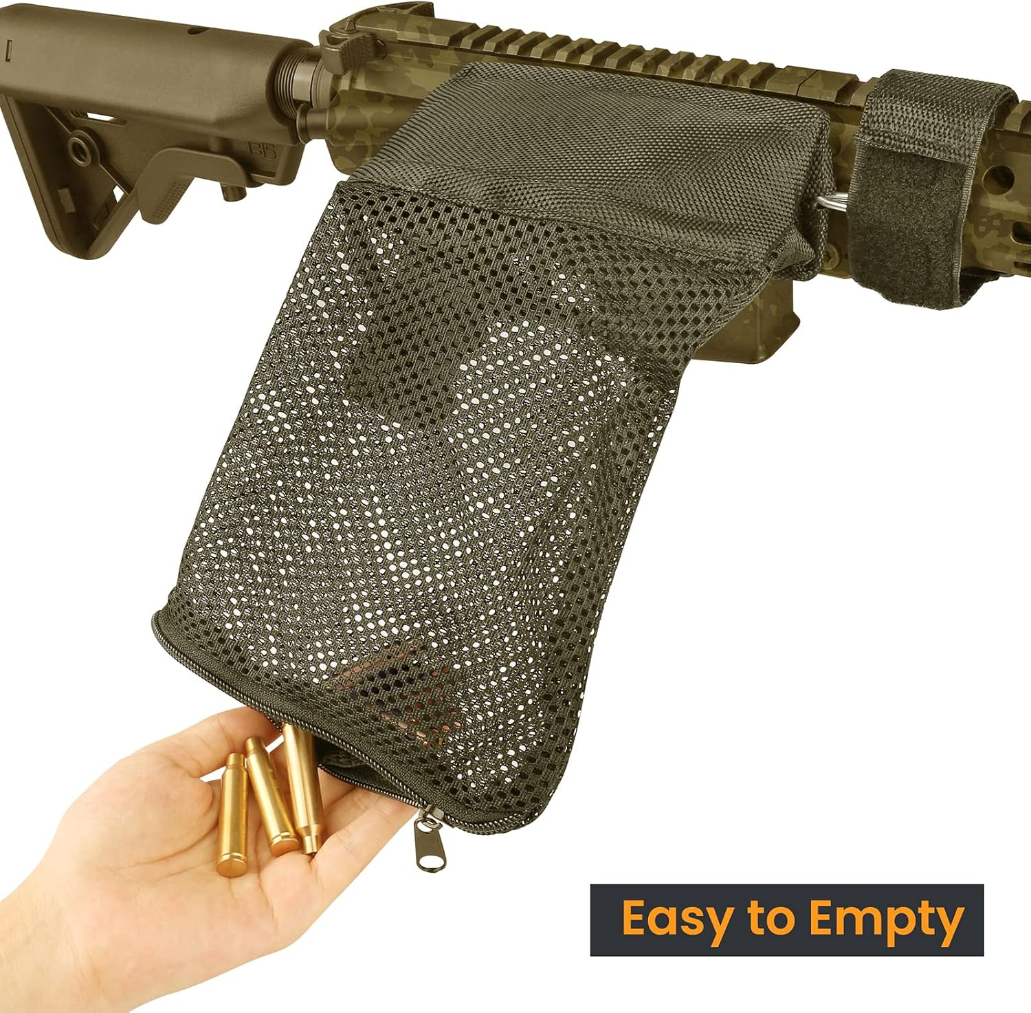 Feyachi SC55 Sand Brass Shell Catcher for Rifle Range Shooting