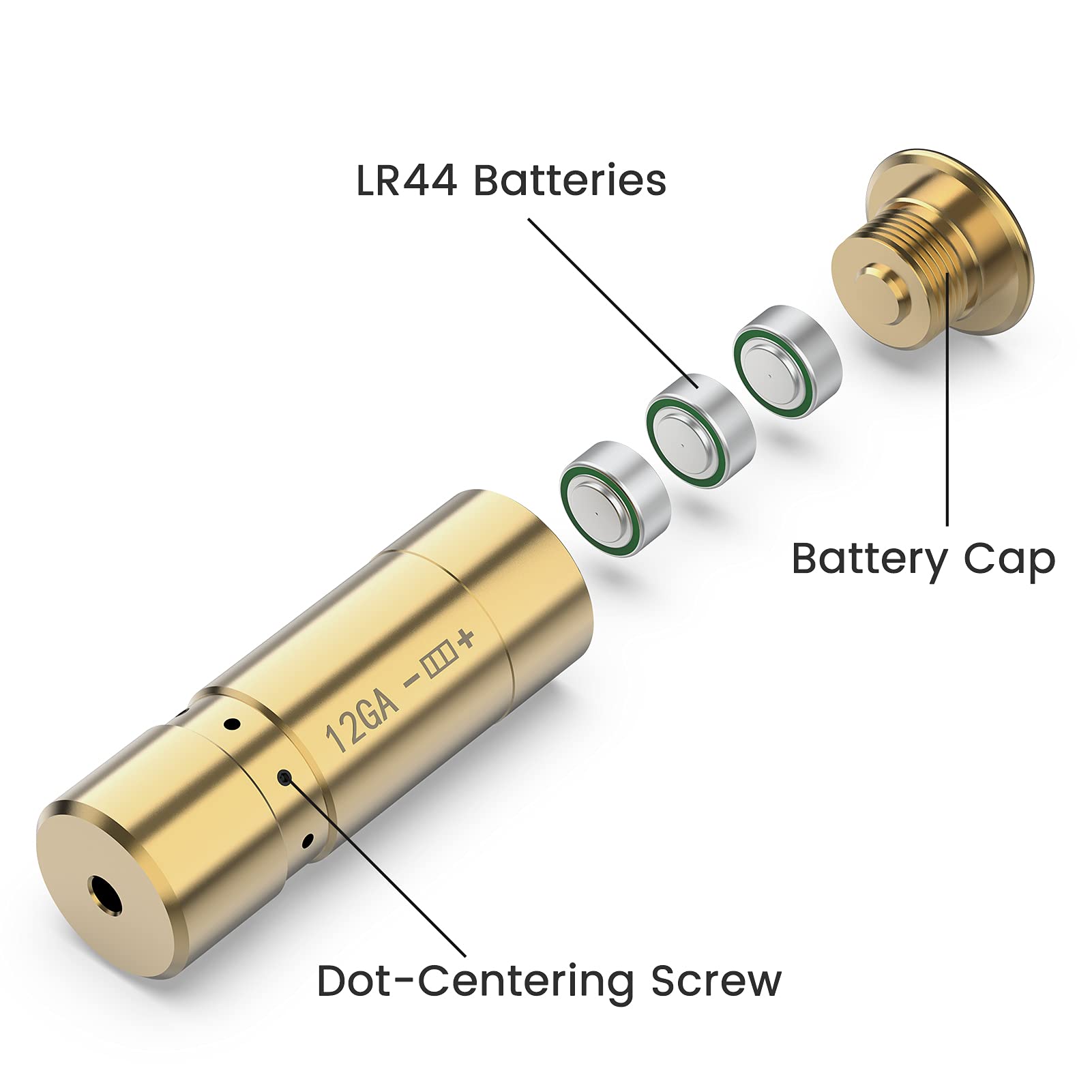 Feyachi BS37 Laser Bore Sight - 12 Gauge Red Dot