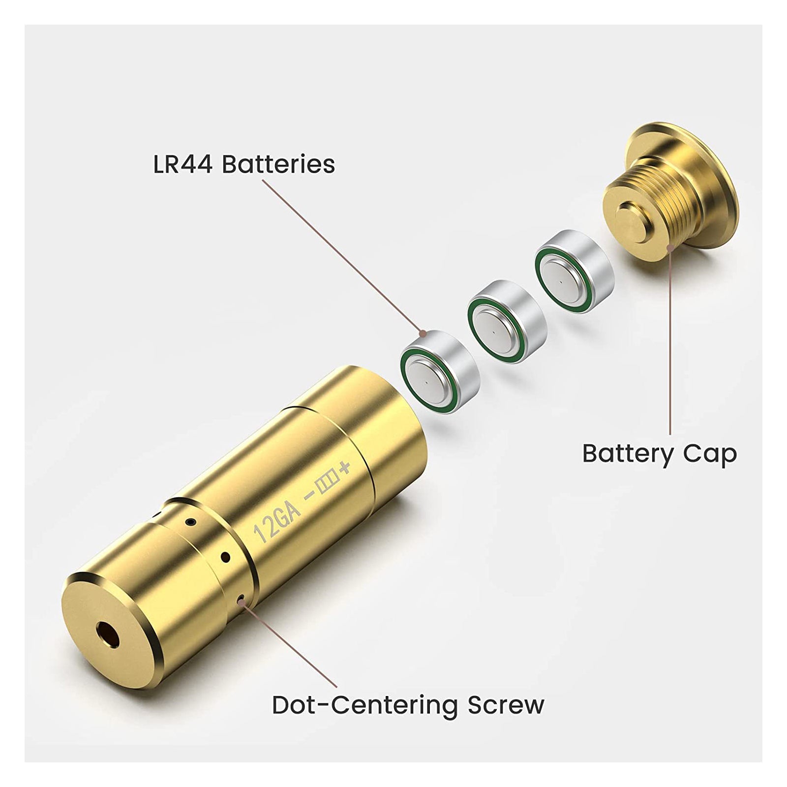 Feyachi BS39 Bore Sight - 12 Gauge Laser Boresighter