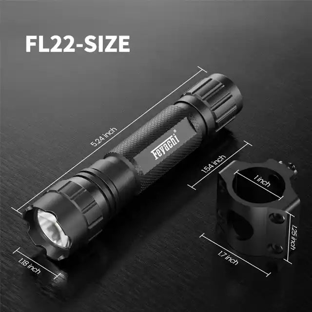 Feyachi FL22 Tactical Flashlight with Mount - 1200 Lumen Mlok
