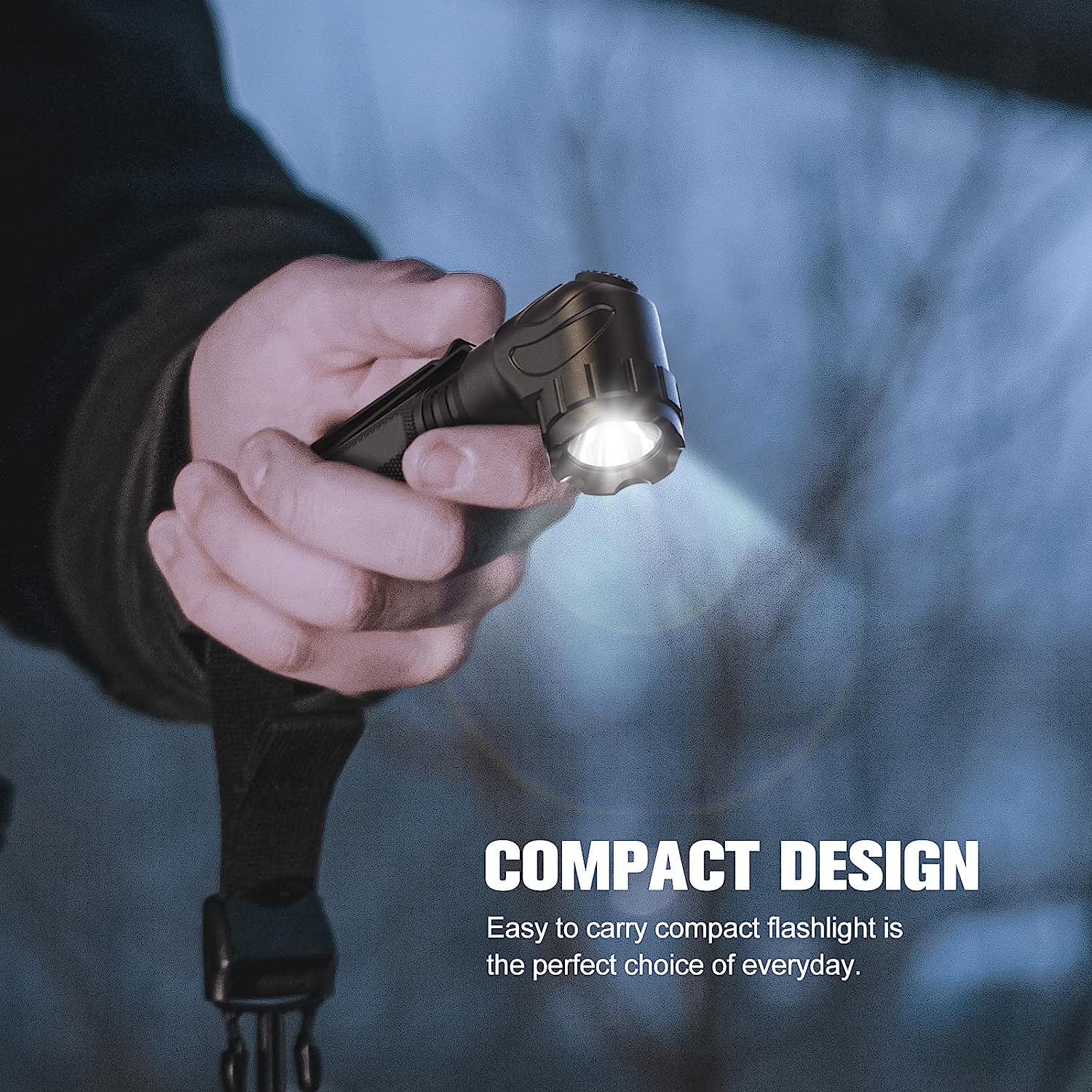 Feyachi FL46 Right Angle Flashlight - Waterproof Tactical Torch