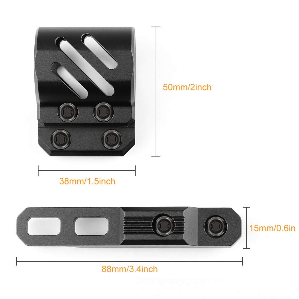Feyachi FR87 Offset Flashlight Ring Mount - Mlok Compatible