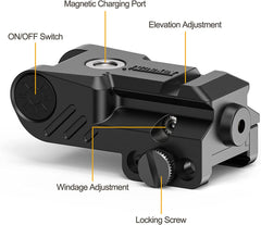 Feyachi LS22 Rechargeable Green Laser - USB Rail Mount