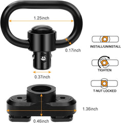 Feyachi S6049G Tactical Sling - Mlok QD Mount Green