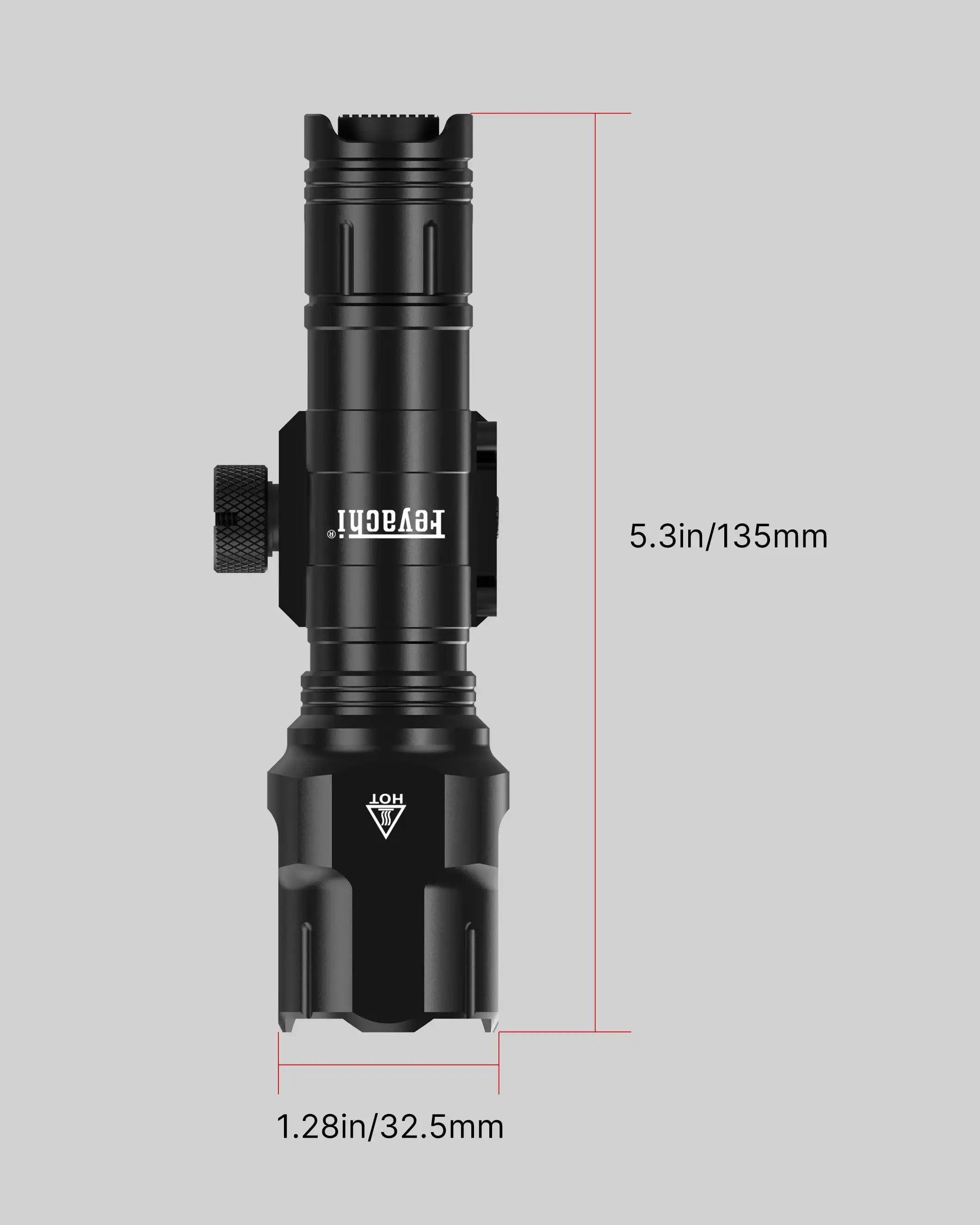 Feyachi WL25 Tactical Flashlight - Professional 1200 Lumen